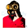 Slipknot Gas Mask Gold Lens Red Hoodie Metal PNG