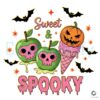 Sweet And Spooky Halloween Pumpkin Ice Cream And Candy Apple PNG