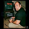 The Sopranos Tony Playing Video Game Retro Graphic PNG