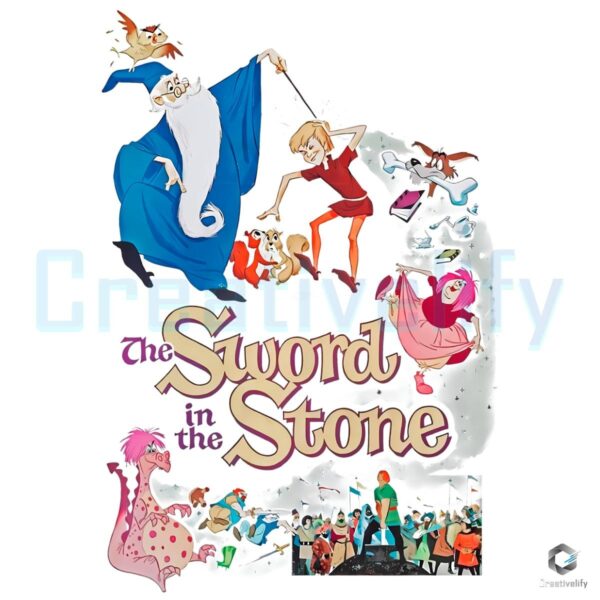 The Sword In The Stone Arthur Merlin Cartoon PNG