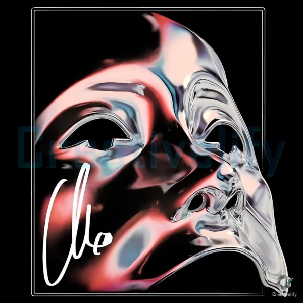 The Weeknd Chrome Mask Retro Album Art Aesthetic PNG