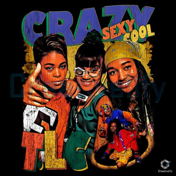 Tlc Crazy Sexy Cool Vintage 90S Rnb Girl Group Music PNG