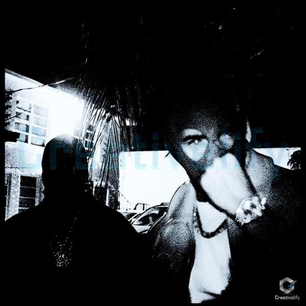 Travis Scott Jackboys Monochrome Rap Album Cover Style Streetwear PNG