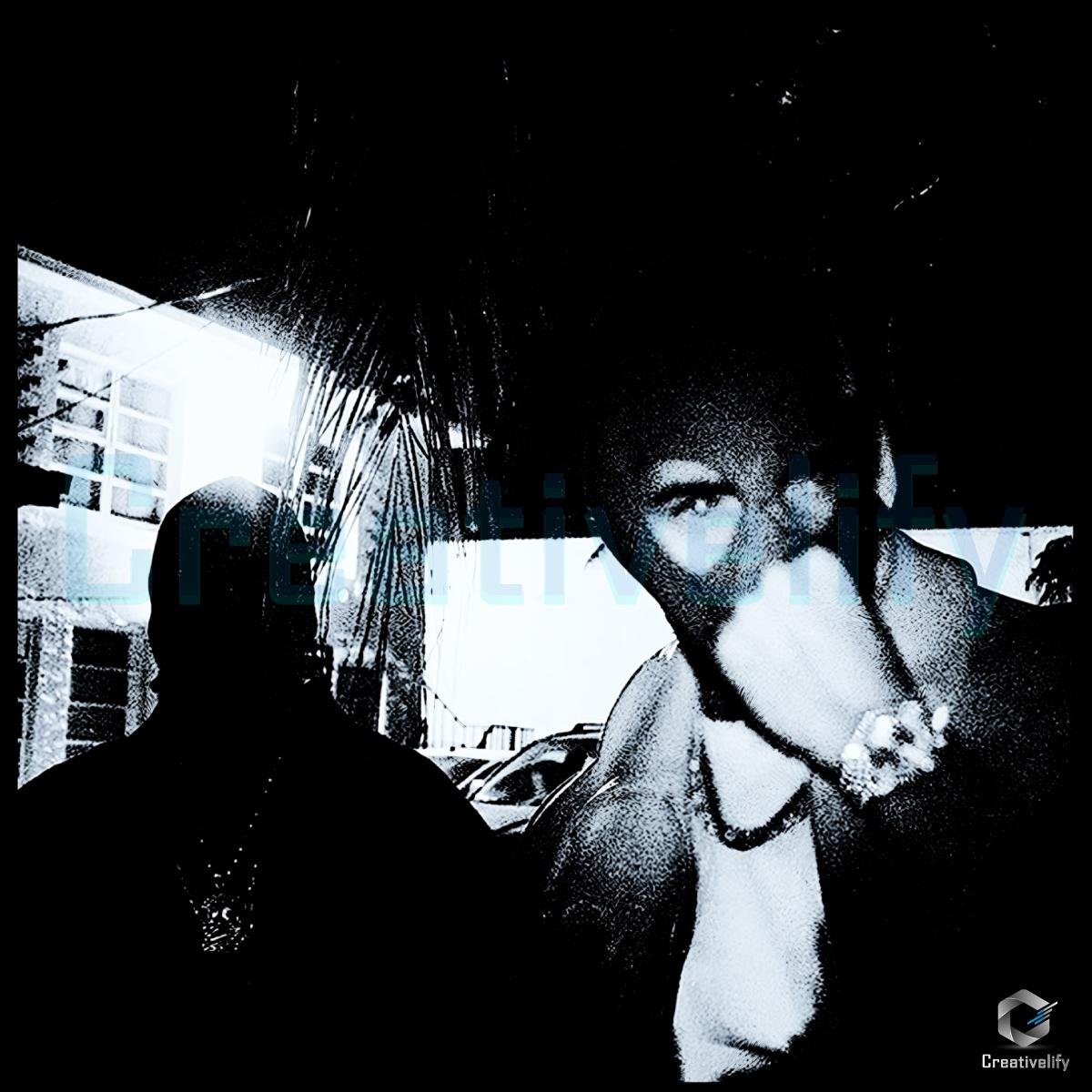 Travis Scott Jackboys Monochrome Rap Album Cover Style Streetwear PNG Travis Scott Jackboys Monochrome Rap Album Cover Style Streetwear PNG