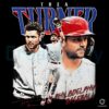 Trea Turner Philadelphia Baseball Retro Player Collage PNG