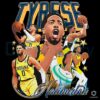 Tyrese Haliburton Indiana Pacers Basketball Player Vintage Graphic PNG