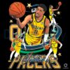 Tyrese Haliburton Indiana Pacers Point Guard Retro Collage Basketball PNG