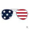 Usa Flag Sunglasses Patriotic 4Th Of July American Style SVG