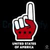 Usa Number One Hand Sign United States Of America Foam Finger SVG