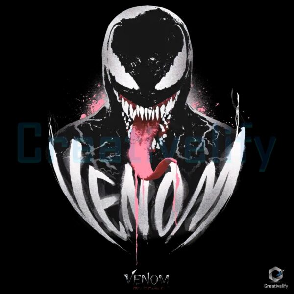 Venom Tongue Out Grunge Marvel Antihero PNG