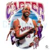 Vince Carter Raptors Dunk Smile Retro Nba Graphic PNG