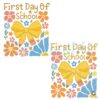 Vintage First Day Of School Retro Back To School Boy Design SVG