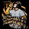 Vintage Grunge Manny Machado San Diego Baseball PNG