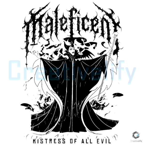 Vintage Maleficent Mistress Of Evil Disney Villain PNG