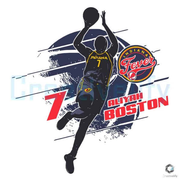 Aliyah Boston Indiana Fever Basketball Player Silhouette SVG