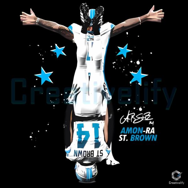 Amon Ra St Brown Detroit Lions Nfl Wide Receiver PNG