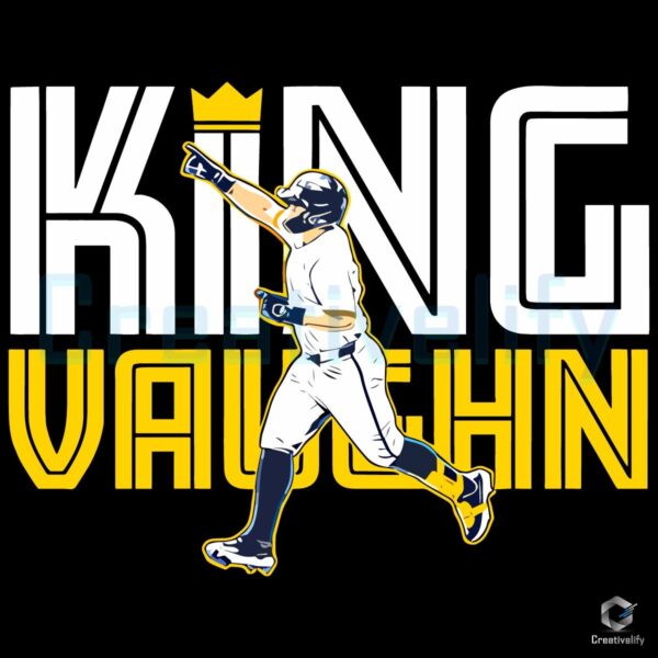 Andrew Vaughn King Baseball Player Crown Pose PNG