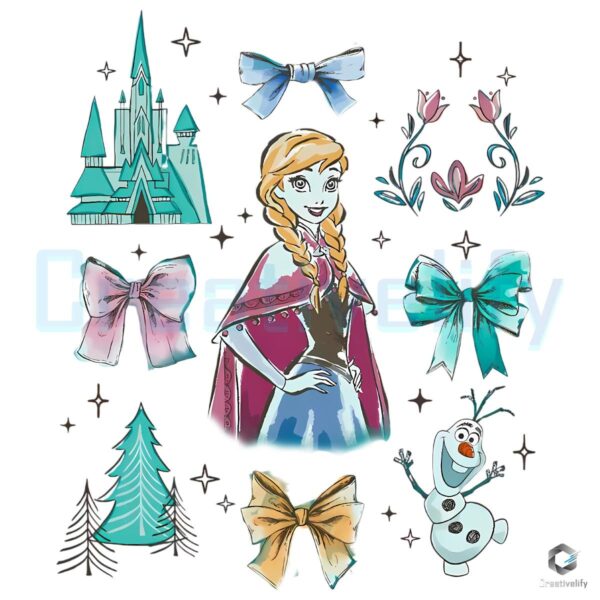 Anna Bows Frozen Disney Princess PNG