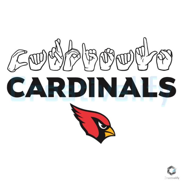 Arizona Cardinals Homage Youth Love Sign SVG