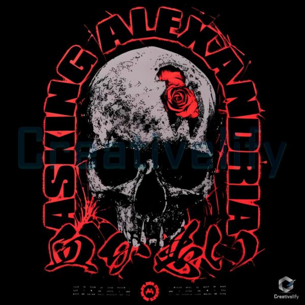 Asking Alexandria Bad Blood Skull PNG