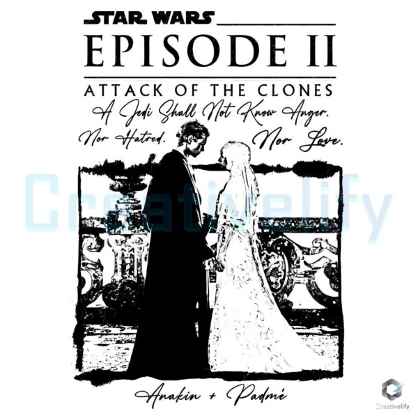 Attack Of The Clones Star Wars Anakin Padme Amidala PNG