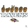 Baltimore Ravens Homage Youth Love Sign SVG