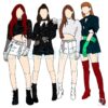Blackpink Ddu Du Ddu Du Outfit Girl Group Fanart PNG