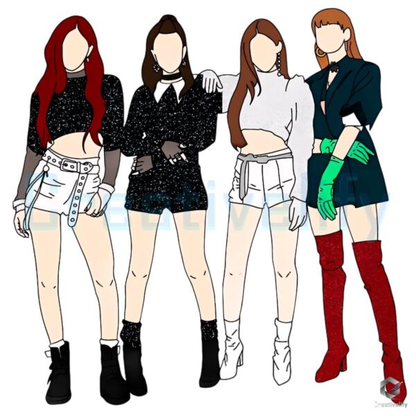 Blackpink Ddu Du Ddu Du Outfit Girl Group Fanart PNG