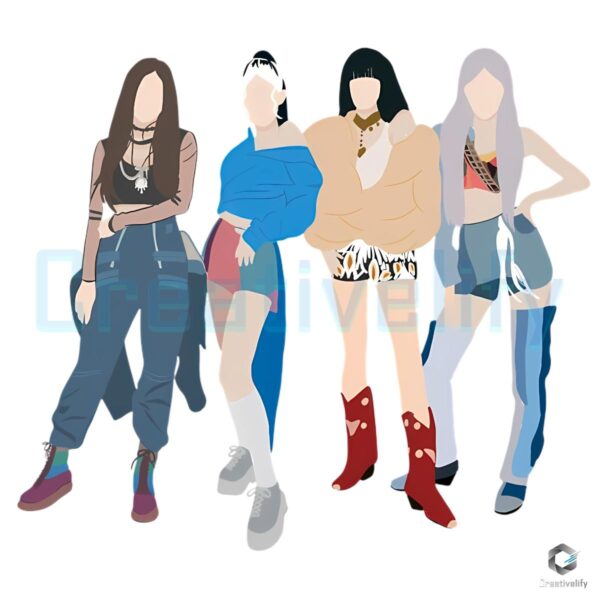 Blackpink How You Like That Dance Fashion PNG