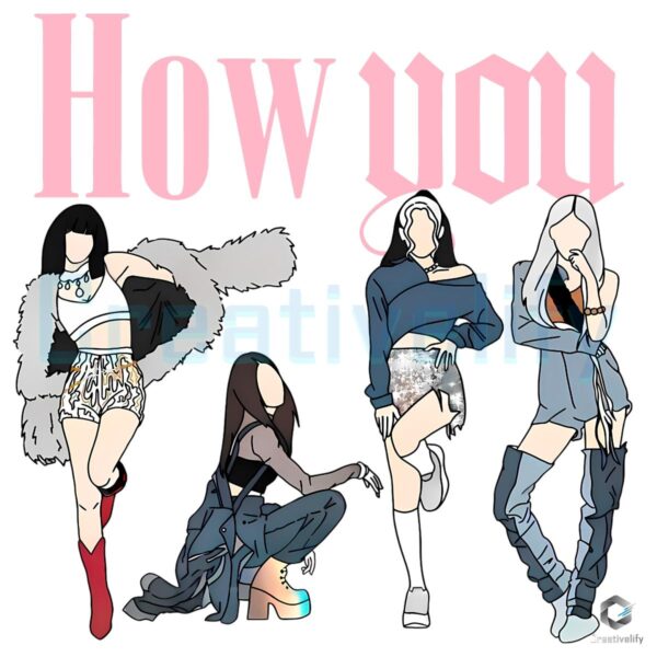 Blackpink How You Like That Fashion Pose PNG