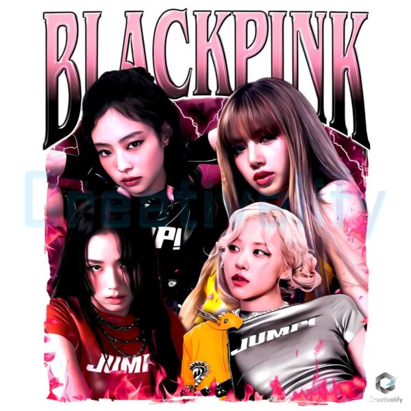 Blackpink Members Bootleg Vintage Graphic PNG