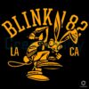 Blink 182 Collegiate Bunny La Ca Yellow Graphic SVG