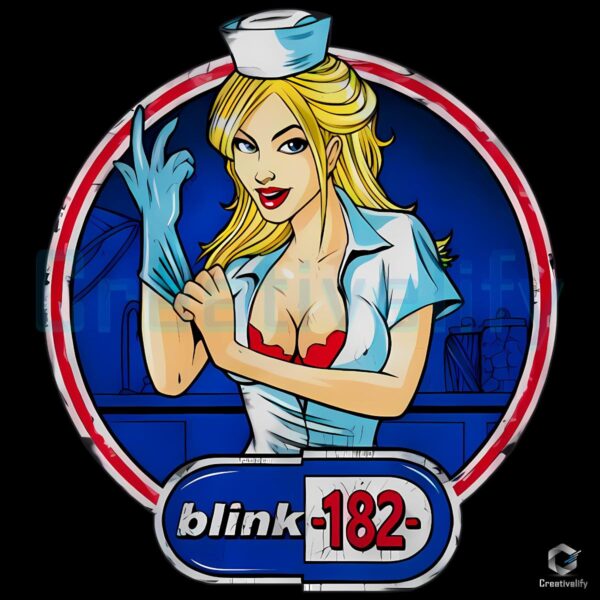 Blink 182 Enema Of The State Nurse Cartoon Graphic PNG