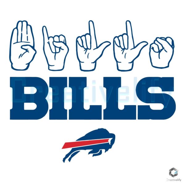Buffalo Bills Homage Youth Love Sign SVG