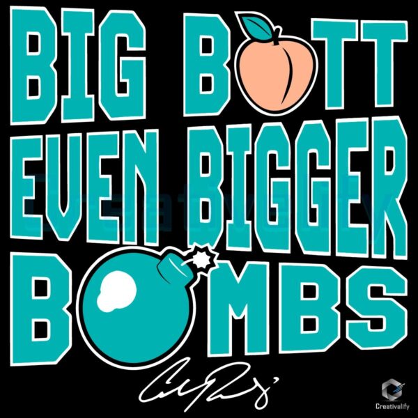 Cal Raleigh Big Butt Even Bigger Bombs Seattle Baseball SVG