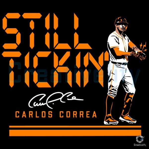 Carlos Correa Still Tickin Baseball SVG