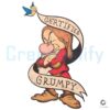 Certified Grumpy Dwarf Vintage Cartoon PNG