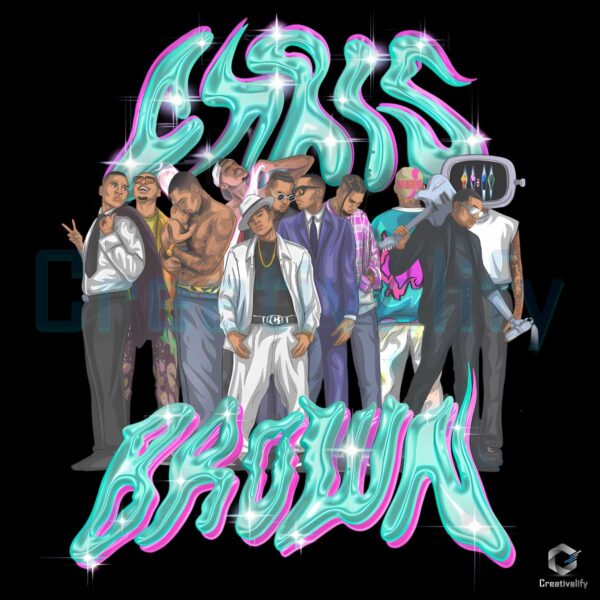 Chris Brown 20 Years Of Cb Cartoon Characters PNG