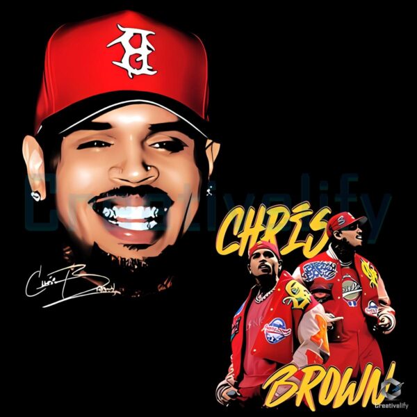 Chris Brown Bootleg Vintage Rap Graphic Hip Hop PNG