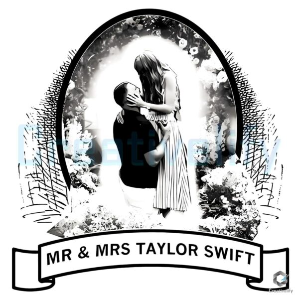 Couple Frame Mr And Mrs Taylor Swift PNG