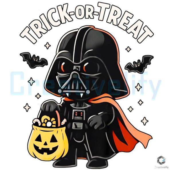 Darth Vader Trick Or Treat Cute Star Wars Halloween Vader Pumpkin Candy PNG