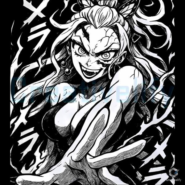 Demon Slayer Kimetsu No Yaiba Daki Upper Moon Six Manga PNG