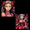 Demon Slayer Kimetsu No Yaiba Daki Upper Moon Six PNG
