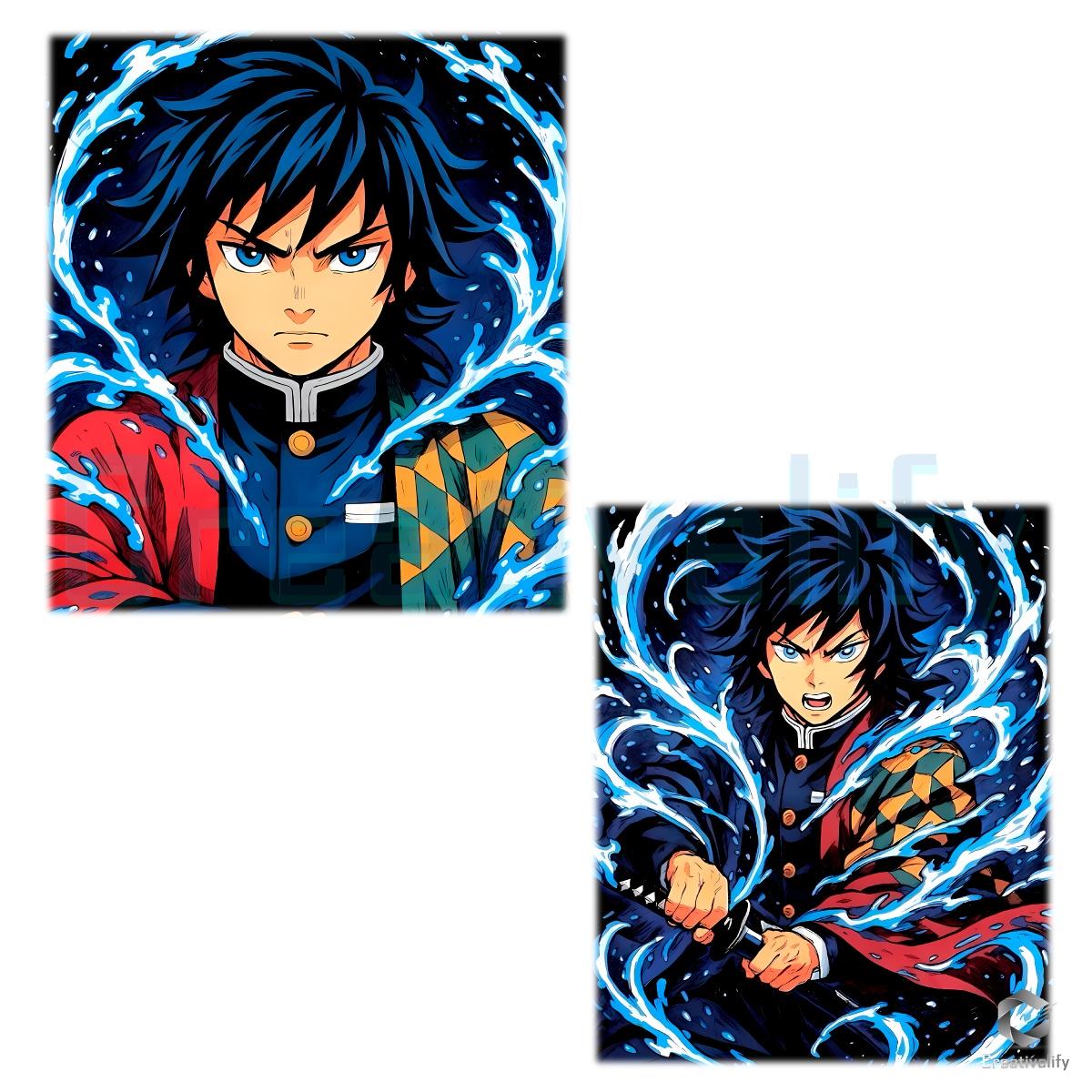 Demon Slayer Kimetsu No Yaiba Giyu Tomioka Water Hashira PNG Demon Slayer Kimetsu No Yaiba Giyu Tomioka Water Hashira PNG