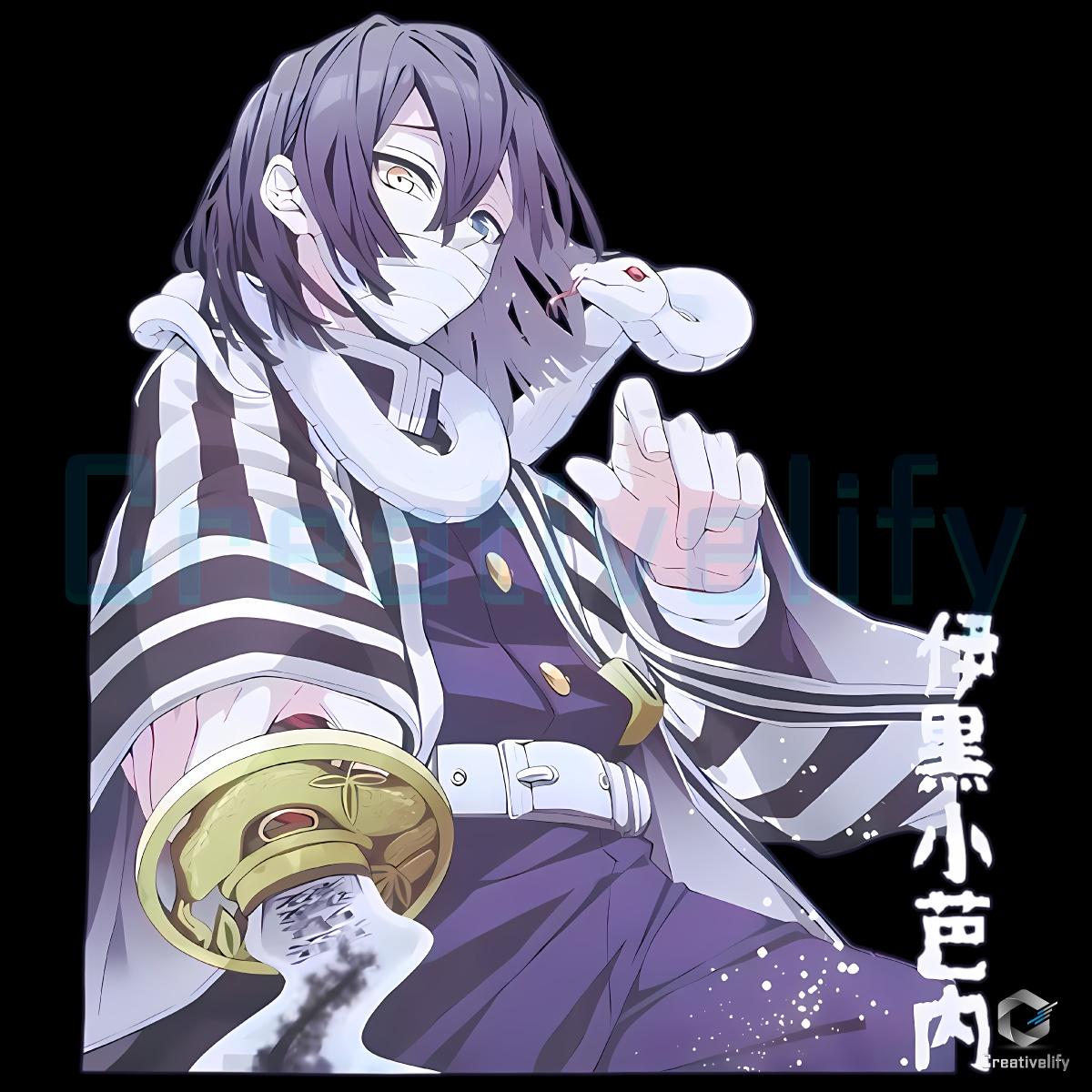 Demon Slayer Kimetsu No Yaiba Obanai Iguro Serpent Hashira PNG Demon Slayer Kimetsu No Yaiba Obanai Iguro Serpent Hashira PNG