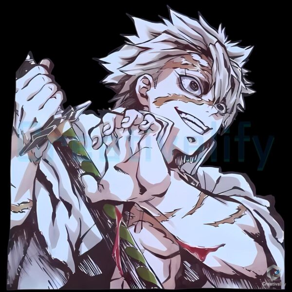Demon Slayer Kimetsu No Yaiba Sanemi Shinazugawa Wind Hashira PNG