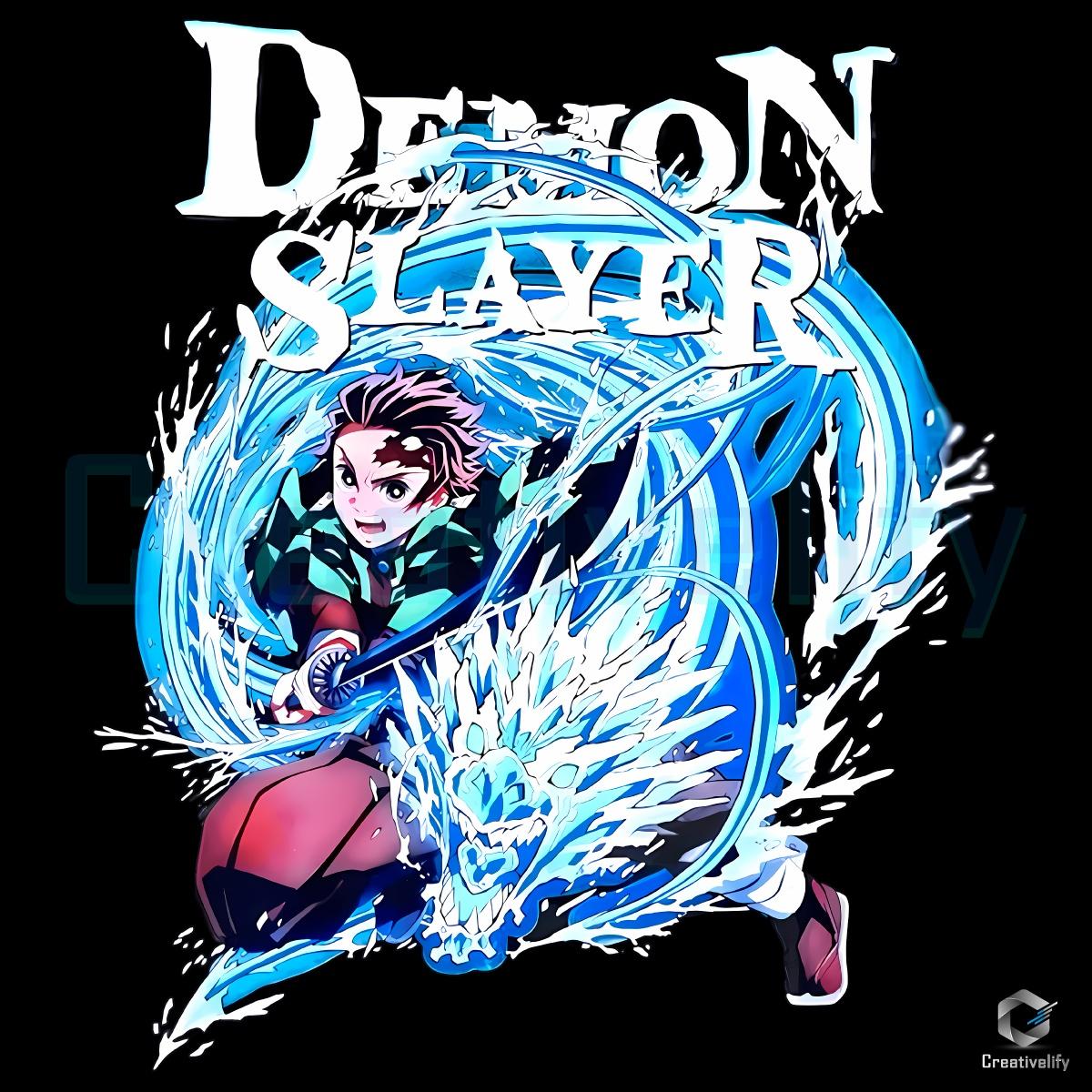 Demon Slayer Kimetsu No Yaiba Tanjiro Kamado Water Dragon Attack PNG Demon Slayer Kimetsu No Yaiba Tanjiro Kamado Water Dragon Attack PNG