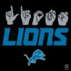 Detroit Lions Homage Youth Love Sign SVG