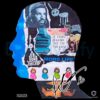 Drake Collage Head Silhouette PNG