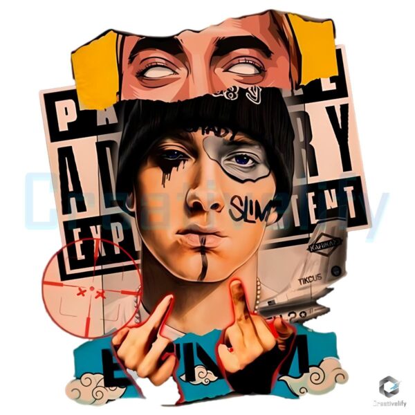 Eminem Slim Shady Hip Hop Collage PNG